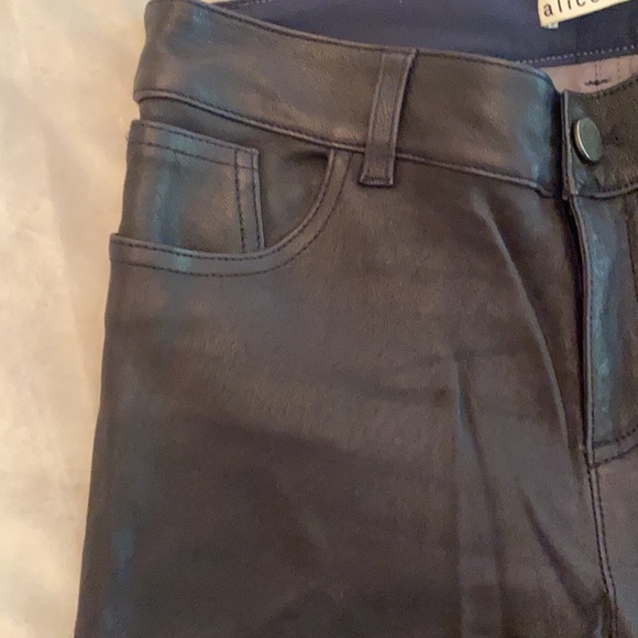Alice & Olivia leather pants size 2 - Picture 10 of 14